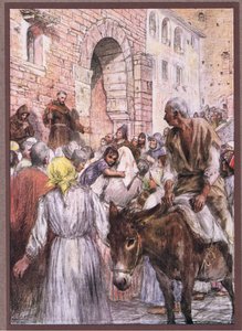San Francesco predica a Bologna da Eugene Burnand