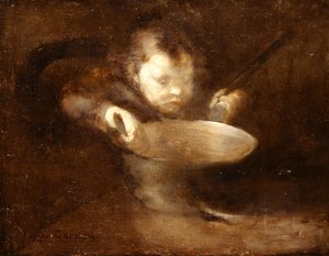 Bambino alla Pentola da Eugène Carrière
