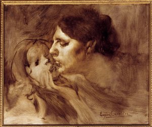 Il bacio materno da Eugène Carrière