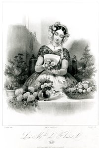 Il venditore di fiori, c. 1840 da Eugene Charles Francois Guerard