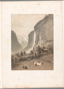 Picnic con vista sulla cascata di Staubbach (La Svizzera e la Savoia)