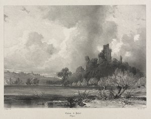 Viaggi pittoreschi e romantici nella vecchia Francia. Bretagna: Château de Penhoet da Eugene Ciceri