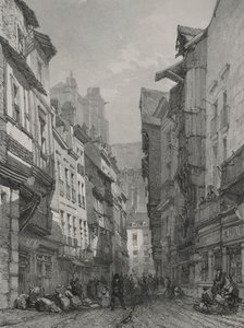 Viaggi pittoreschi e romantici nella vecchia Francia. Bretagna: Grande rue vieille a Nantes