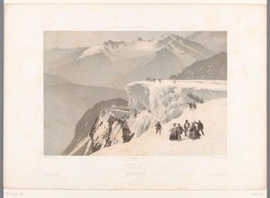 Escursionisti sulla cima del Mont Buet da Eugene Ciceri