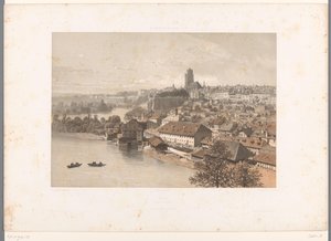 Veduta di Berna Svizzera e Savoia (titolo della serie) da Eugene Ciceri