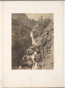 Veduta della cascata di Bérard da Eugene Ciceri