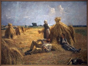 Mezzogiorno. Dipinto di Eugene Damascus (1844-1899) da Eugene Damas