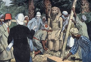 Scoperto dalla statua di Sesostris III nel 1862