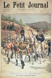 Eventi nel Transvaal: i primi prigionieri inglesi, copertina di Le Petit Journal, 29 ottobre 1899 da Eugene Damblans