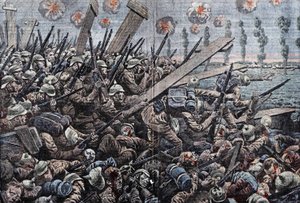 Guerra 1914-1918. Fronte del Belgio 1914. Soldati tedeschi sull