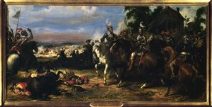 Battaglia di Fontaine-Française del 5 giugno da Eugene Deveria