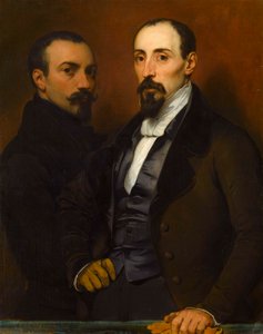 Autoritratto con suo figlio Achille, 1836