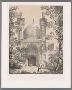 Scuola Chahar Bagh a Isfahan da Eugene Flandin