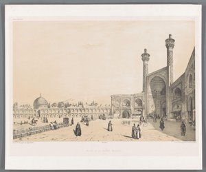 Ingresso della Moschea del Venerdì di Isfahan da Eugene Flandin