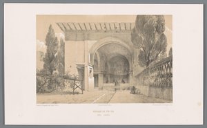 Chiosco del Giardino di Fin a Kashan da Eugene Flandin