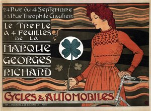 Cicli e automobili Georges Richard, 1899 da Eugene Grasset