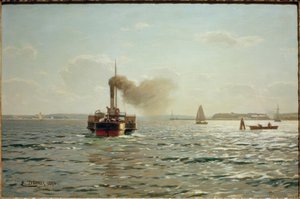 Il Mar Baltico vicino a Flensburg da Eugene Gustav Dücker