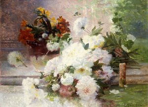 Natura morta con fiori autunnali
