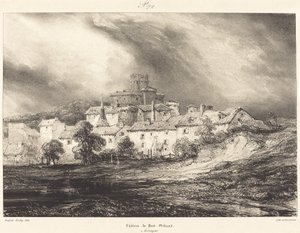 Castello di Pont-Gibaud da Eugene Isabey