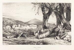 Gola di Royat, Alvernia da Eugene Isabey