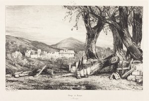 Gorge de Royat, Alvernia da Eugene Isabey