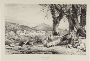 Gorge de Royat, Alvernia da Eugene Isabey