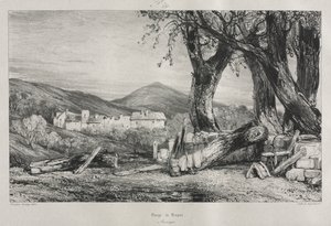 Viaggi pittoreschi e romantici nella vecchia Francia: Alvernia (vol. II), Gola di Royat, Tavola 79