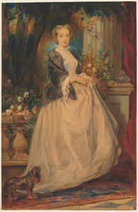 Ritratto di Madame Thomas (nata Camille Boucher) da Eugene Isabey