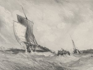Ritorno al porto, 1833 da Eugene Isabey