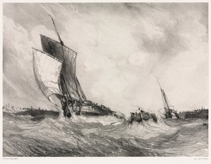 Sei marine: Ritorno al porto da Eugene Isabey