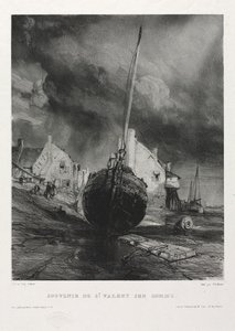 Sei marine: Souvenir Saint Valéry-sur-Somme da Eugene Isabey