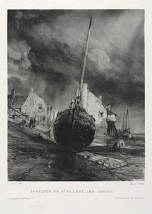 Sei Marines: Souvenir Saint Valéry-sur-Somme, 1833 da Eugene Isabey