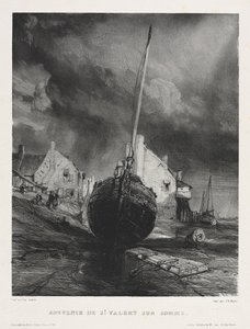 Sei marines: Souvenir de Saint Valéry sur Somme da Eugene Isabey