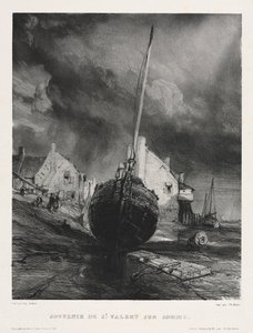 Sei marines: Souvenir de Saint Valéry sur Somme da Eugene Isabey