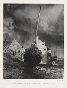 Sei marines: Souvenir de Saint Valéry sur Somme, 1833 da Eugene Isabey