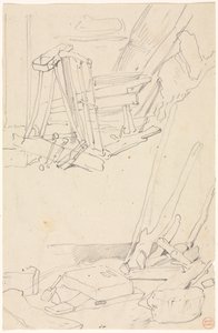 Studi di legno e attrezzi agricoli