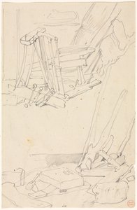 Studi di legno e attrezzi agricoli