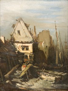 Il porto normanno da Eugene Isabey