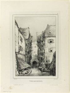 Veduta di Rouen da Eugene Isabey