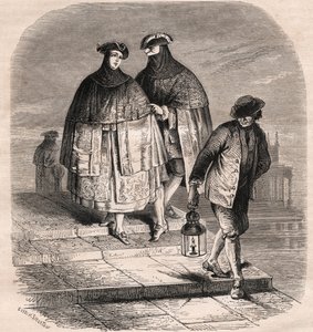 La Porta della Lanterna a Venezia nel XVIII secolo - I Mestieri di Venezia da Eugene Joseph (after) Viollat