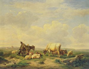Pastore e gregge, c.1880 da Eugene Joseph Verboeckhoven