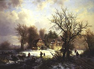Paesaggio invernale da Eugene Joseph Verboeckhoven