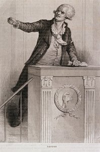 Ritratto di Georges Jacques Danton (1759-94) da Eugene Joseph Viollat