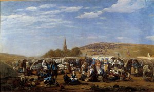 Un perdono a Saint Anne la Palud nel 1858 da Eugene Louis Boudin