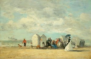 Scena di spiaggia, 1862 da Eugene Louis Boudin