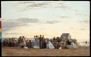 Scena di spiaggia, 1865 da Eugene Louis Boudin