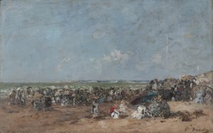 Scena di spiaggia a Trouville da Eugene Louis Boudin