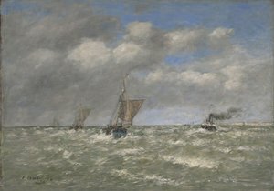Barche che tornano al porto, Trouville, 1894