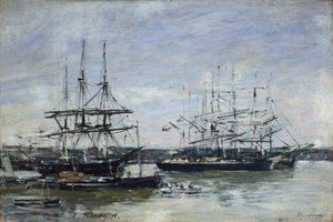 Bordeaux, 1875 da Eugene Louis Boudin