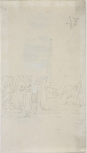 Donne bretoni sulla spiaggia da Eugene Louis Boudin
